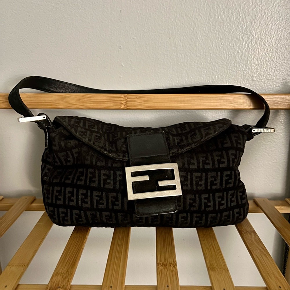 Vintage Genuine Fendi Fabric Handbag 2004